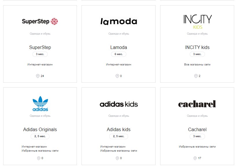 Магазины партнеры обувь и одежда-2